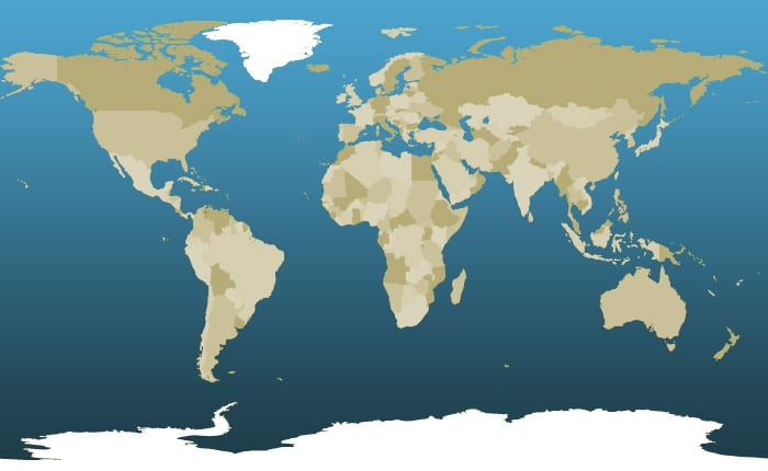 Iridium True Global Coverage Map